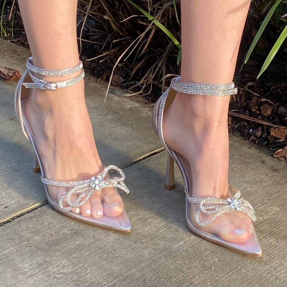 Strass bow Stilettos